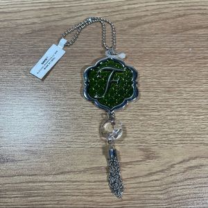 New! Ganz Initial “F” Rear View Mirror Charm